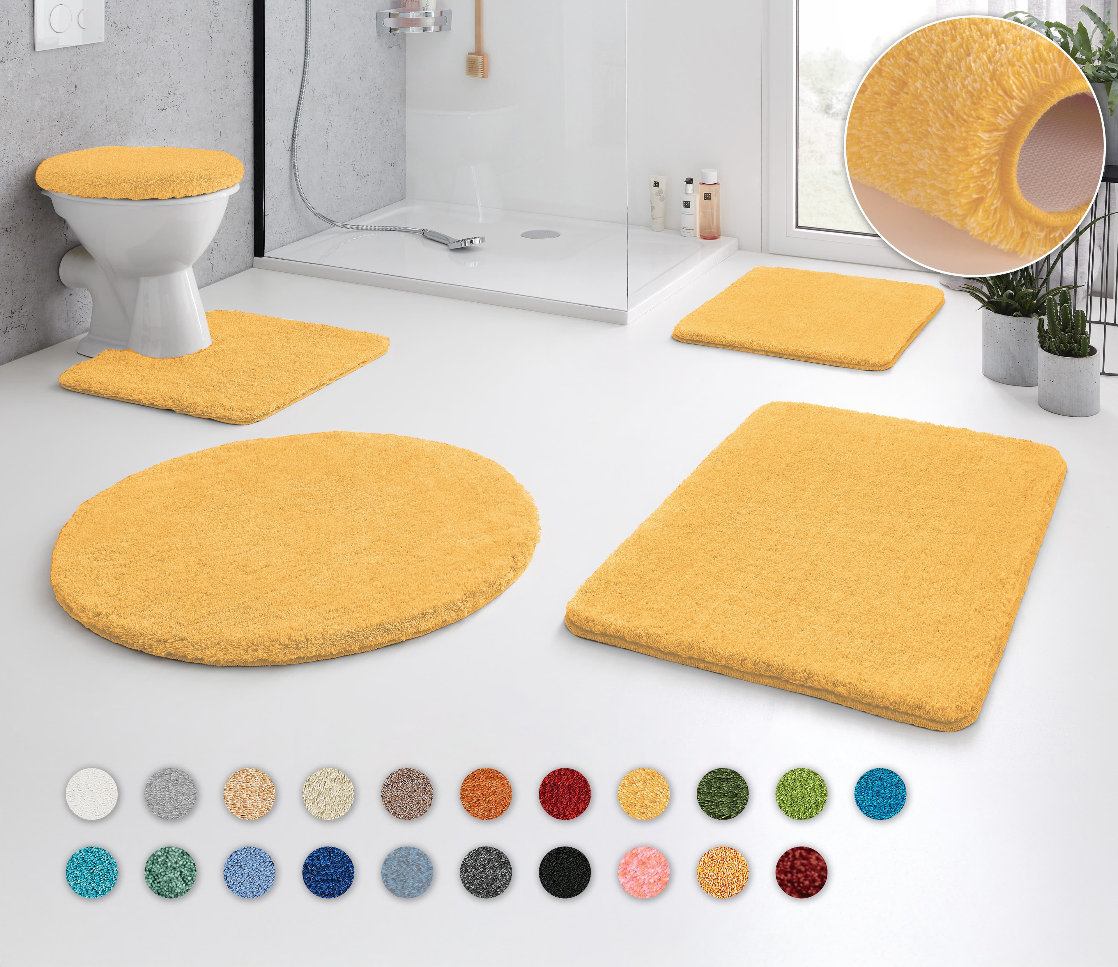 Kleine Wolke Badematte RELAX | Gelb