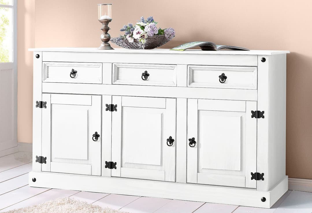 OTTO home Sideboard Mexiko | Weiß