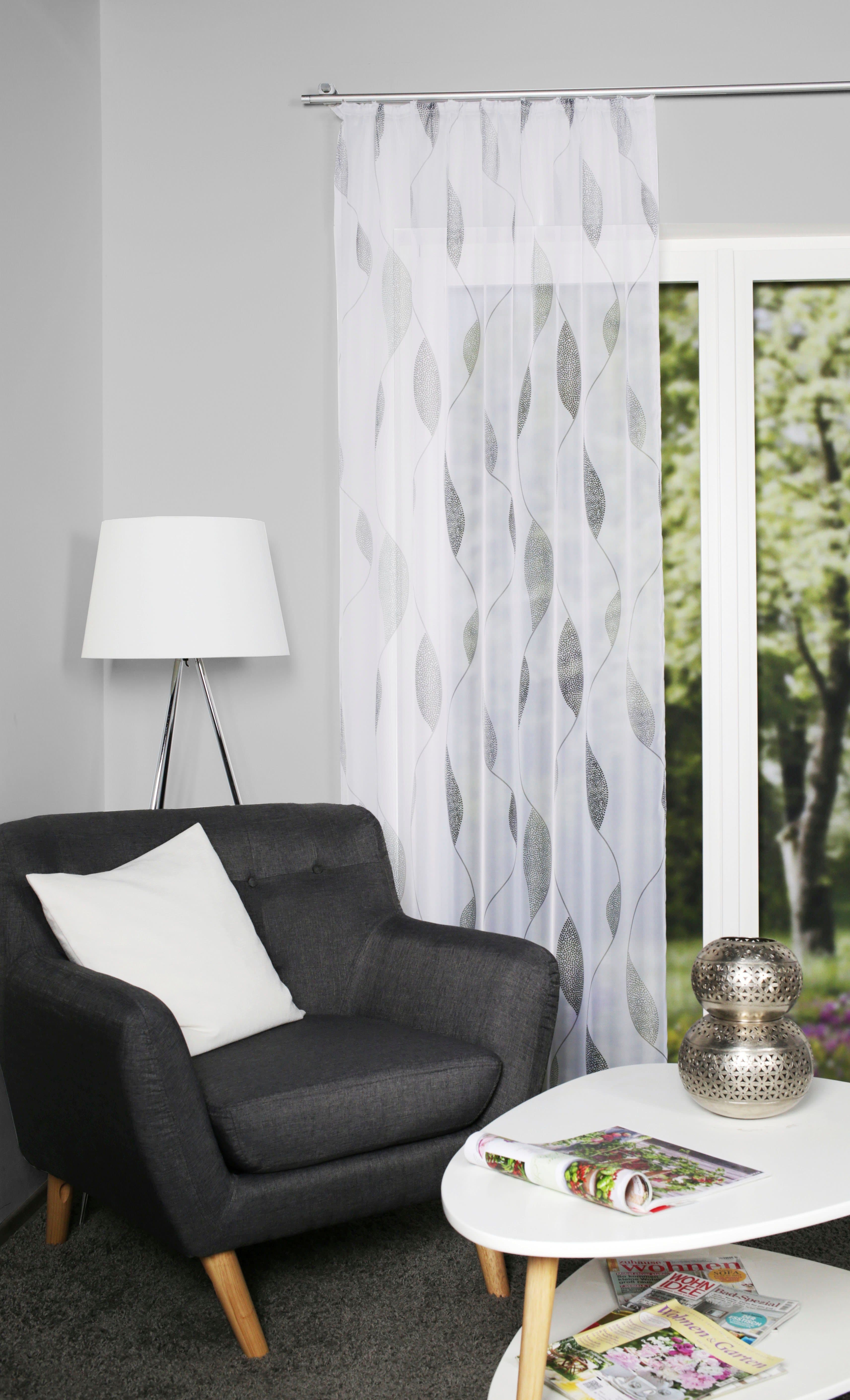 HOME WOHNIDEEN Gardine PAOLO | Grau