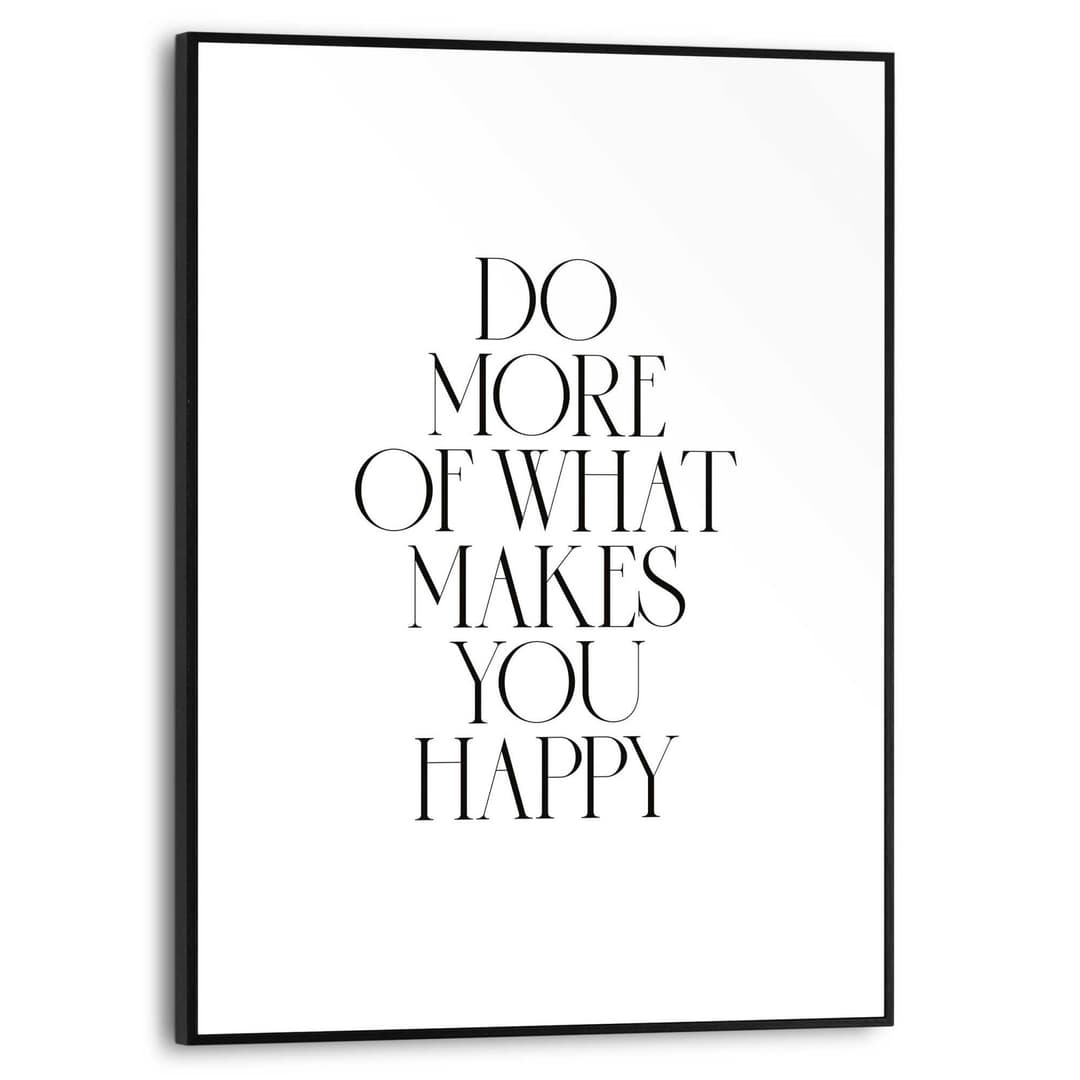 Reinders! Bild mit Rahmen More Happiness | Schwarz