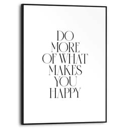 Reinders! Bild mit Rahmen More Happiness | Schwarz