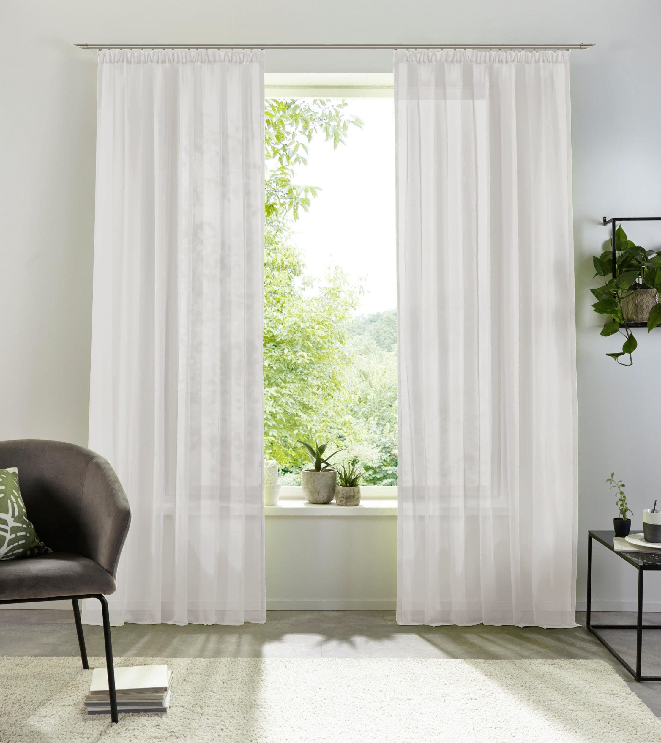 OTTO home Gardine XANA | Weiß