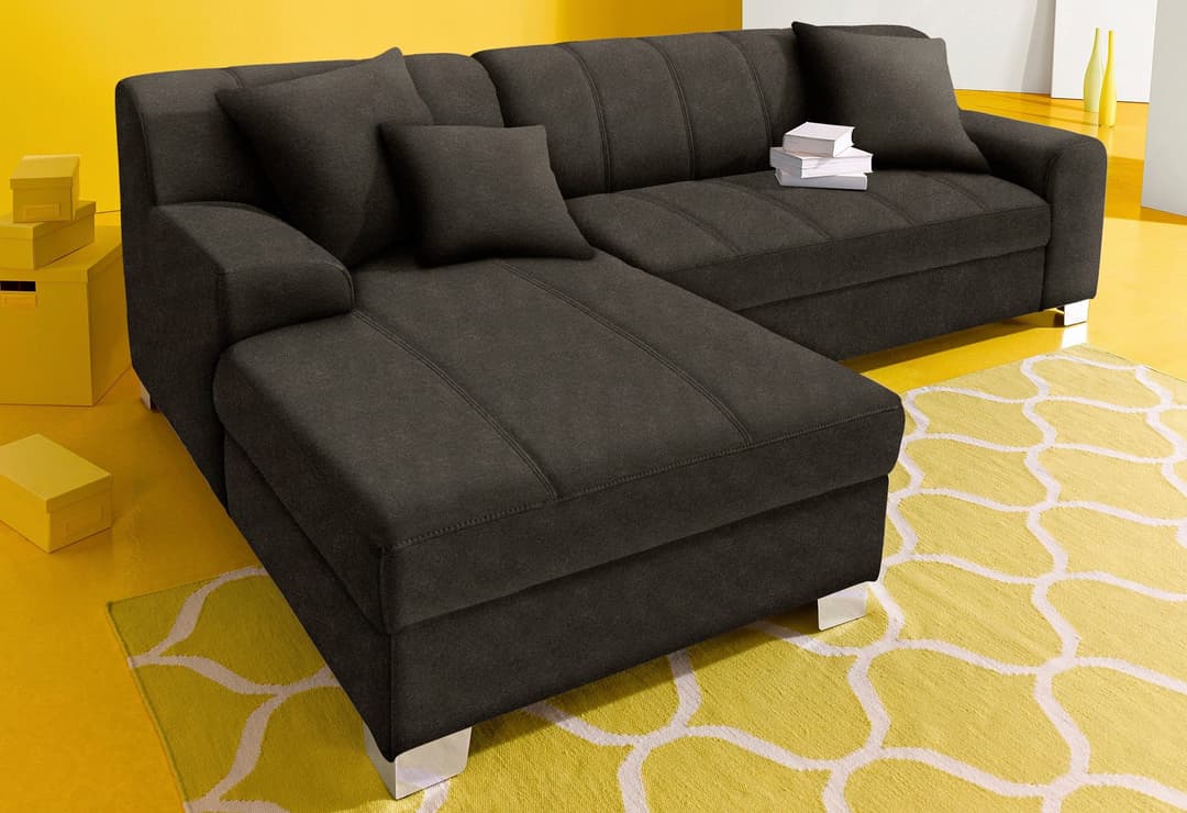 DOMO collection Ecksofa Turah | Grau