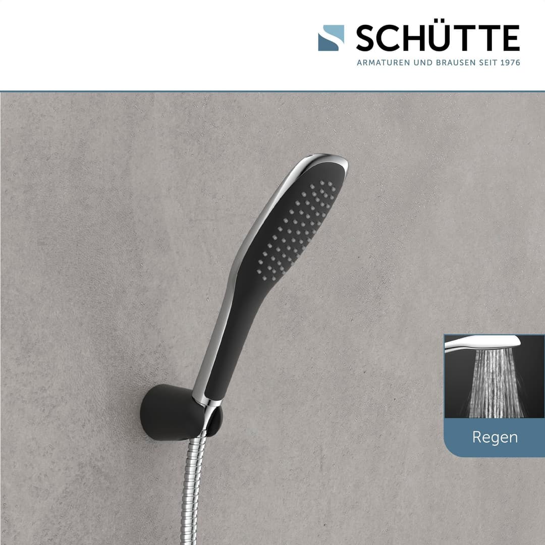 Schütte Brausegarnitur MADAGASKAR | Schwarz