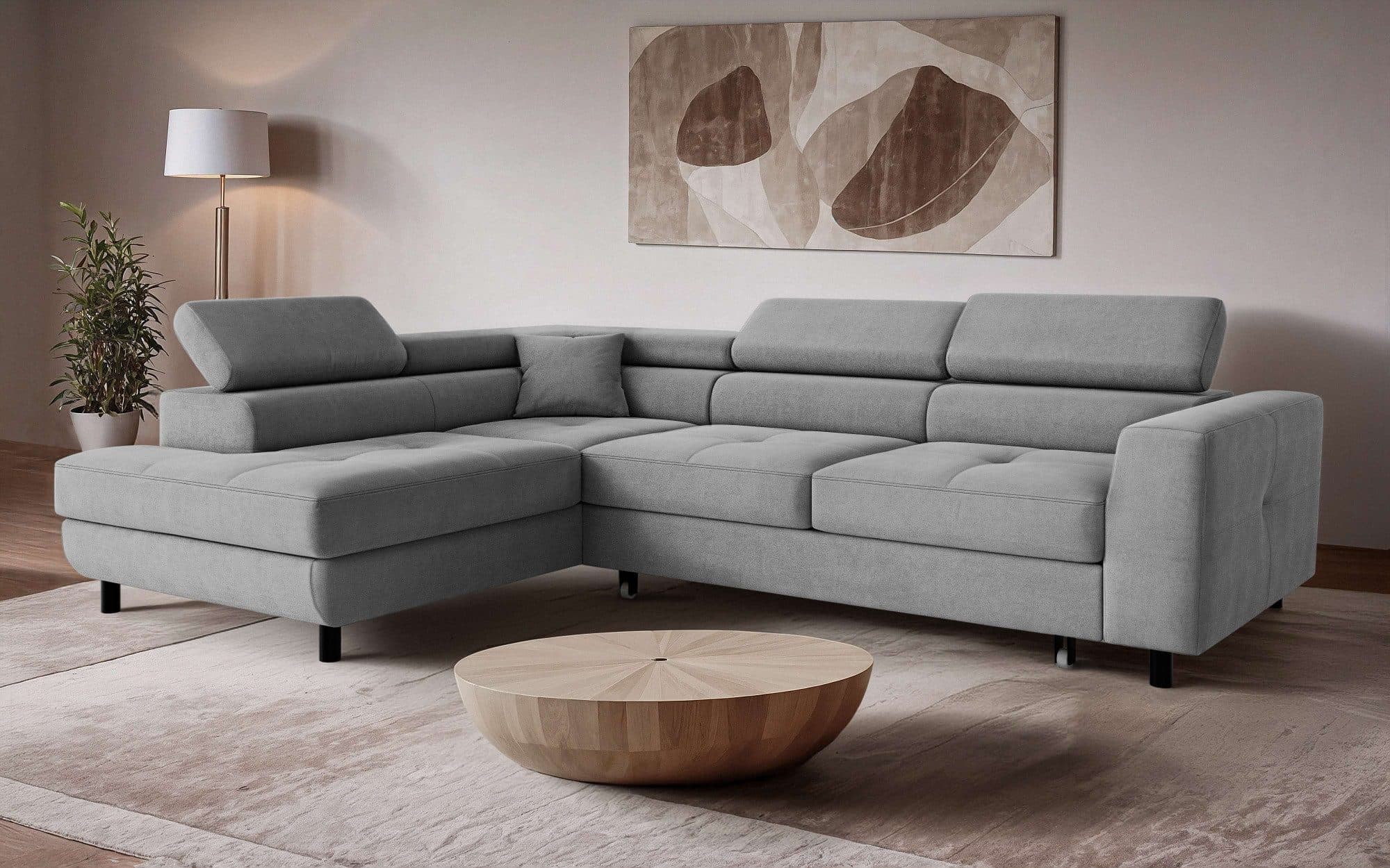 OTTO home Ecksofa AADEN Schlafsofa | Grau