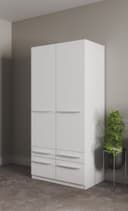 priess Kleiderschrank Barcelona | Weiß