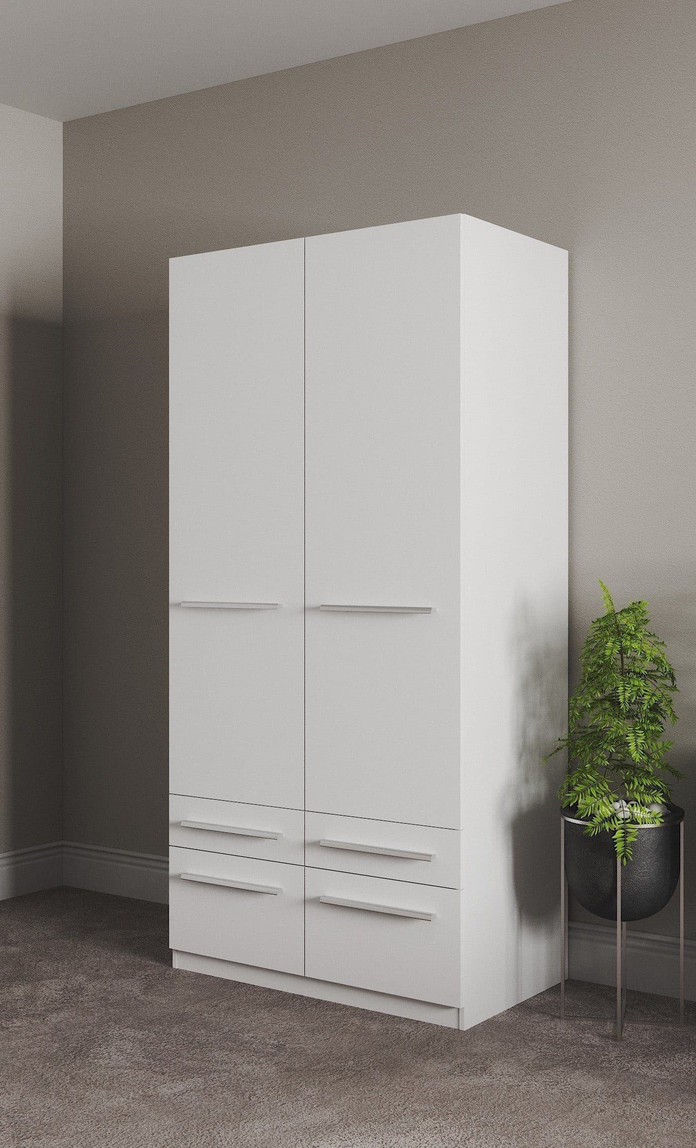 priess Kleiderschrank Barcelona | Weiß