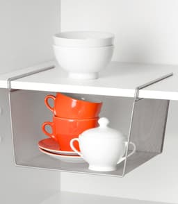 Zeller Present Einhängekorb Mesh | Silber