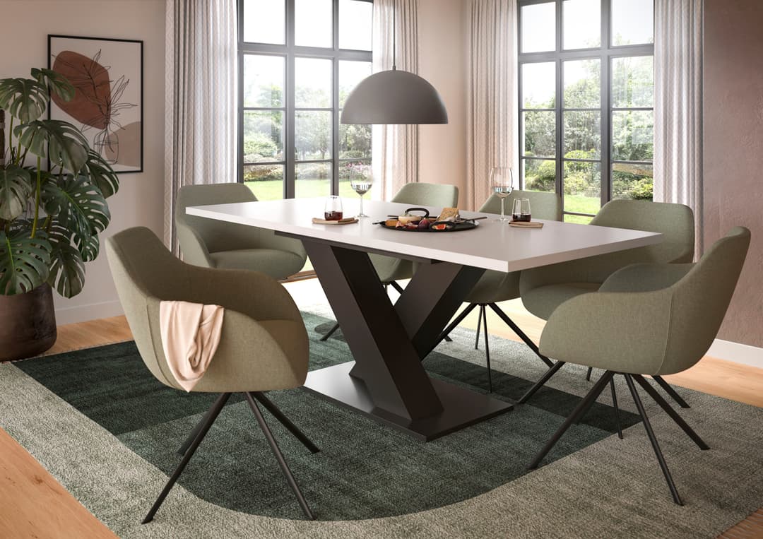 Home affaire Esstisch Motus | Weiß