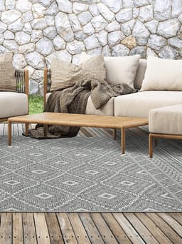 the carpet Teppich Calgary | Grau