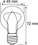 Paulmann LED-Filament 5er Pack 5W Tropfen E27 2700K klar | Transparent 4
