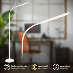 Briloner Leuchten LED Stehlampe MURA 1660016 | Weiß