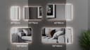 welltime LED-Lichtspiegel Toledo | Schwarz 5