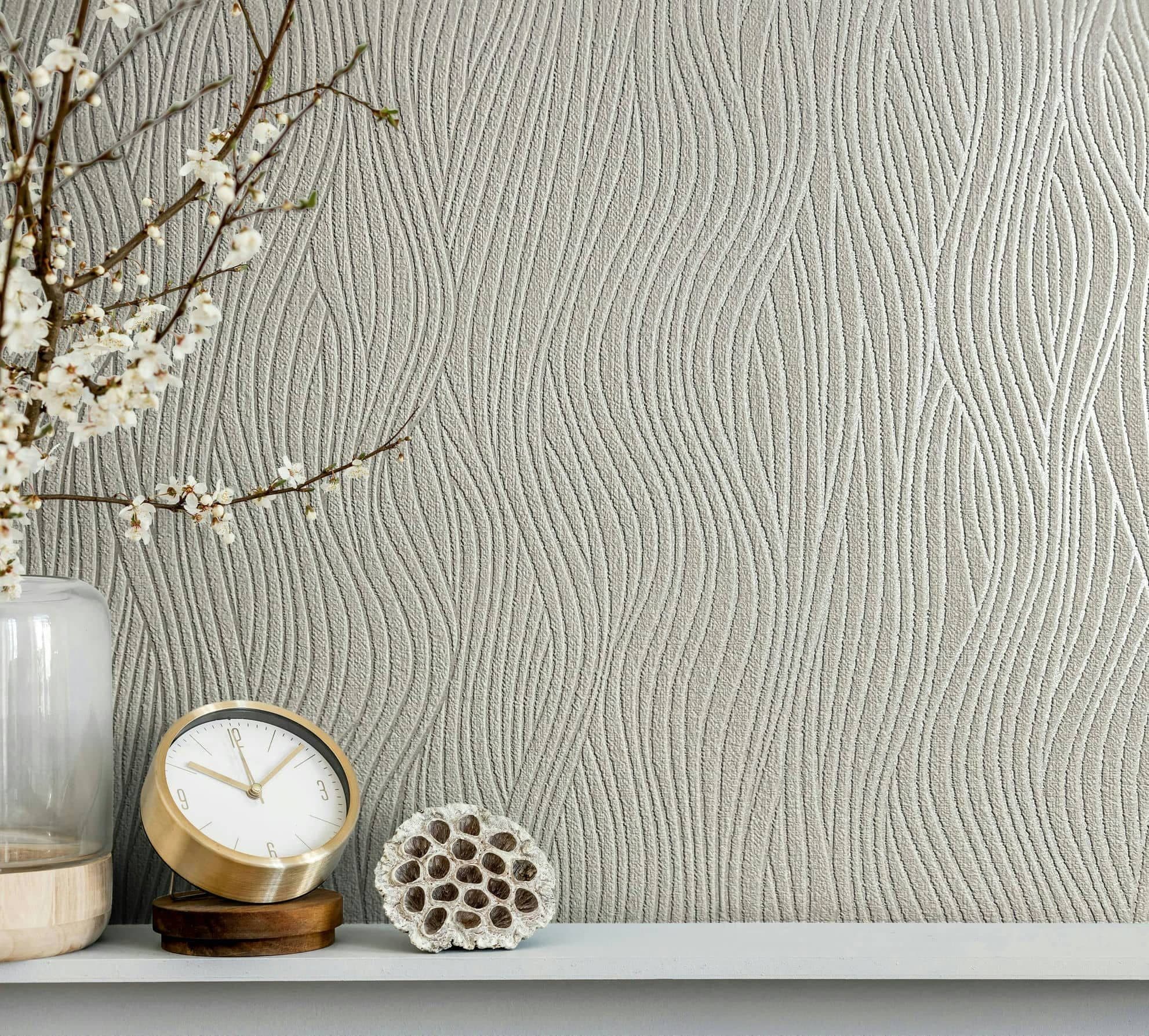 Marburg Vliestapete Serene Stripes | Beige