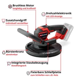 Einhell Akku-Trockenbauschleifer Professional TP-DWS 18/225 Li BL Solo