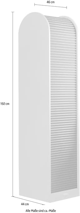 Mäusbacher Rollladenschrank Big System Office | Weiß