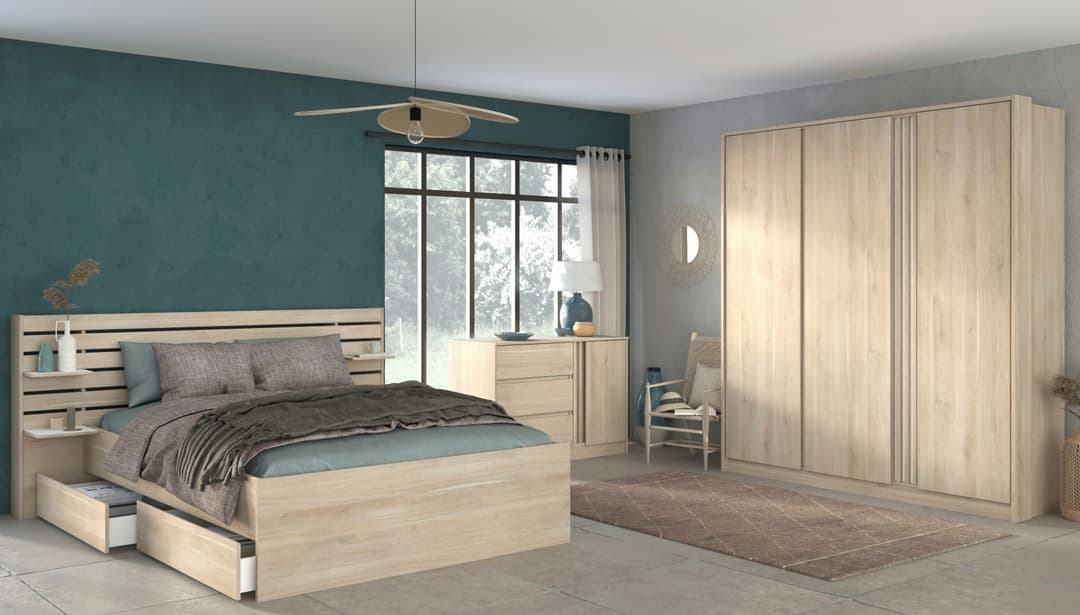Parisot Schlafzimmer-Set Escale 22 | Holztöne