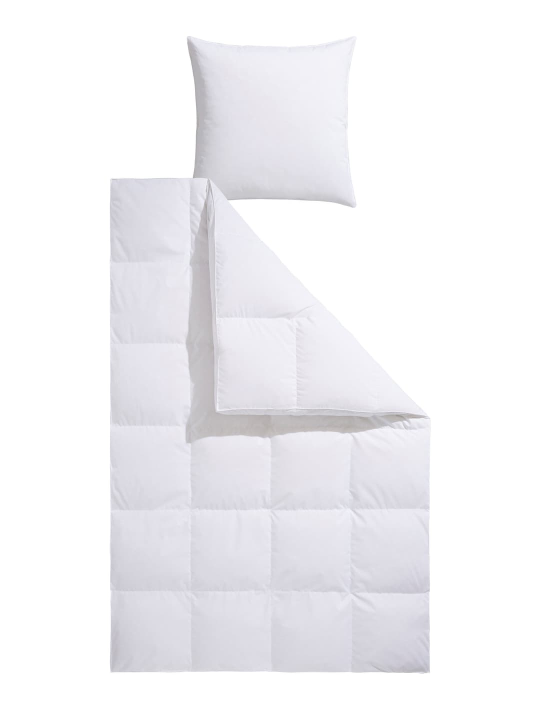 OTTO home Daunenbettdecke + Kopfkissen Köniz | Weiß