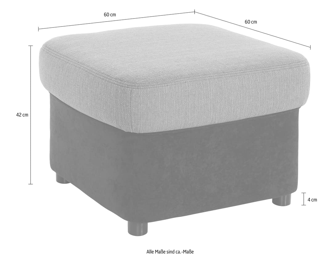 DOMO collection Hocker Flores | Mehrfarbig