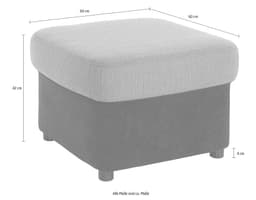 DOMO collection Hocker Flores | Mehrfarbig