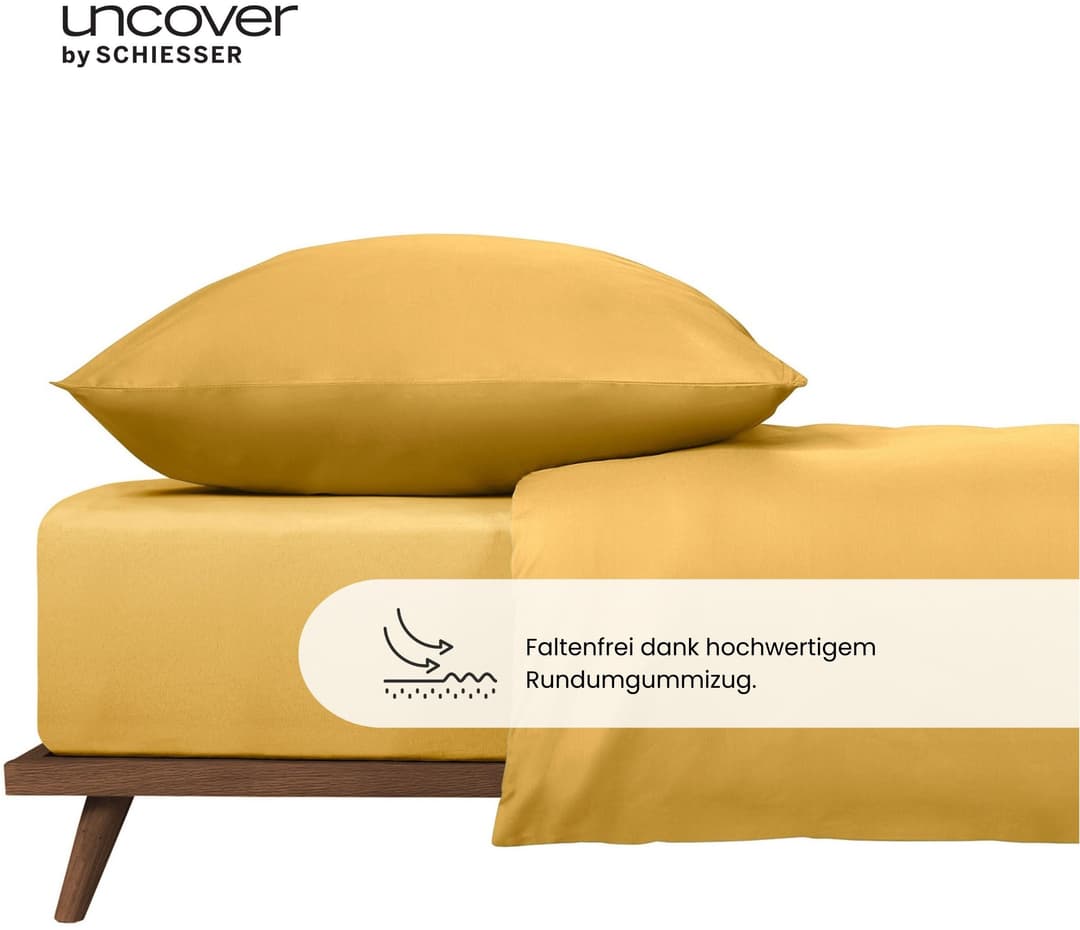 uncover by SCHIESSER Spannbettlaken New Jersey | Gelb