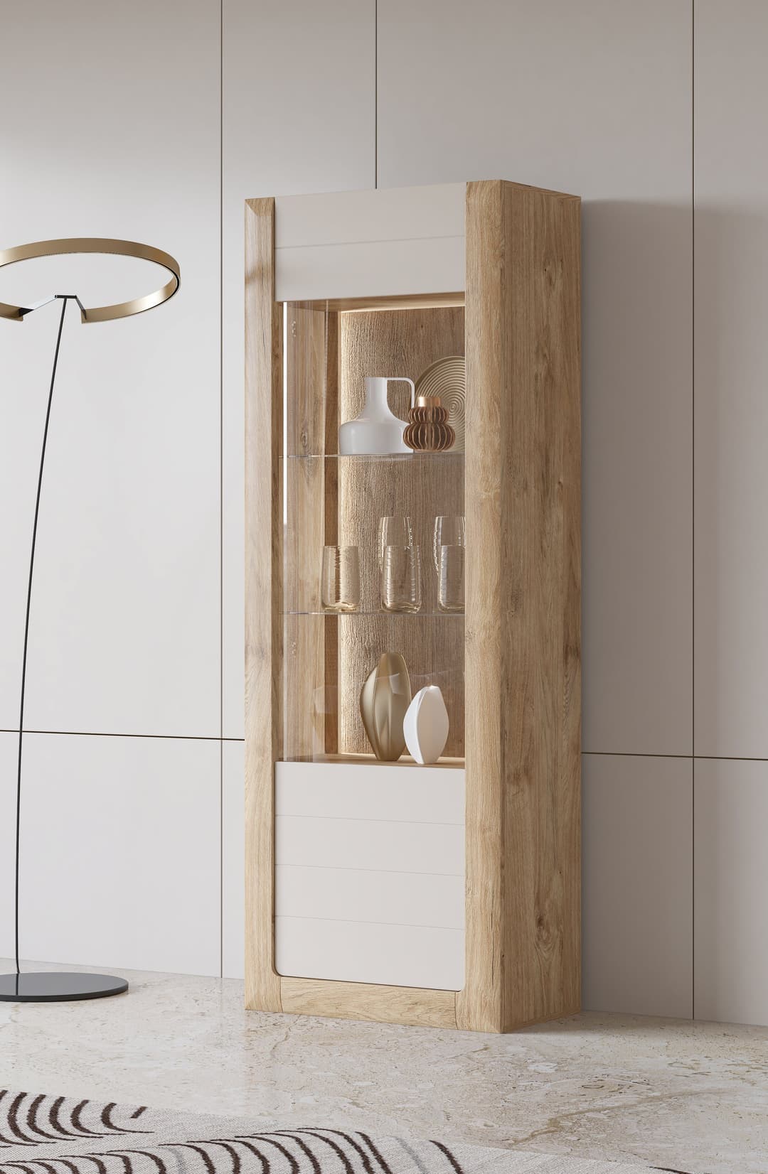 Home affaire Vitrine Kasai | Holztöne