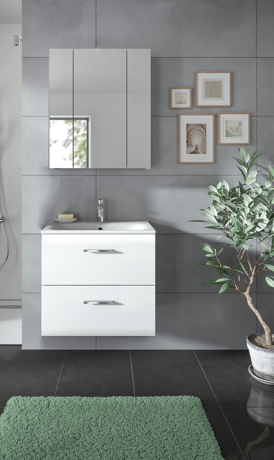 welltime Badezimmer-Set Florenz | Weiß