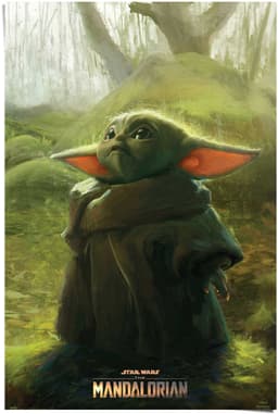 Reinders! Poster Baby Yoda Grogu | Grün
