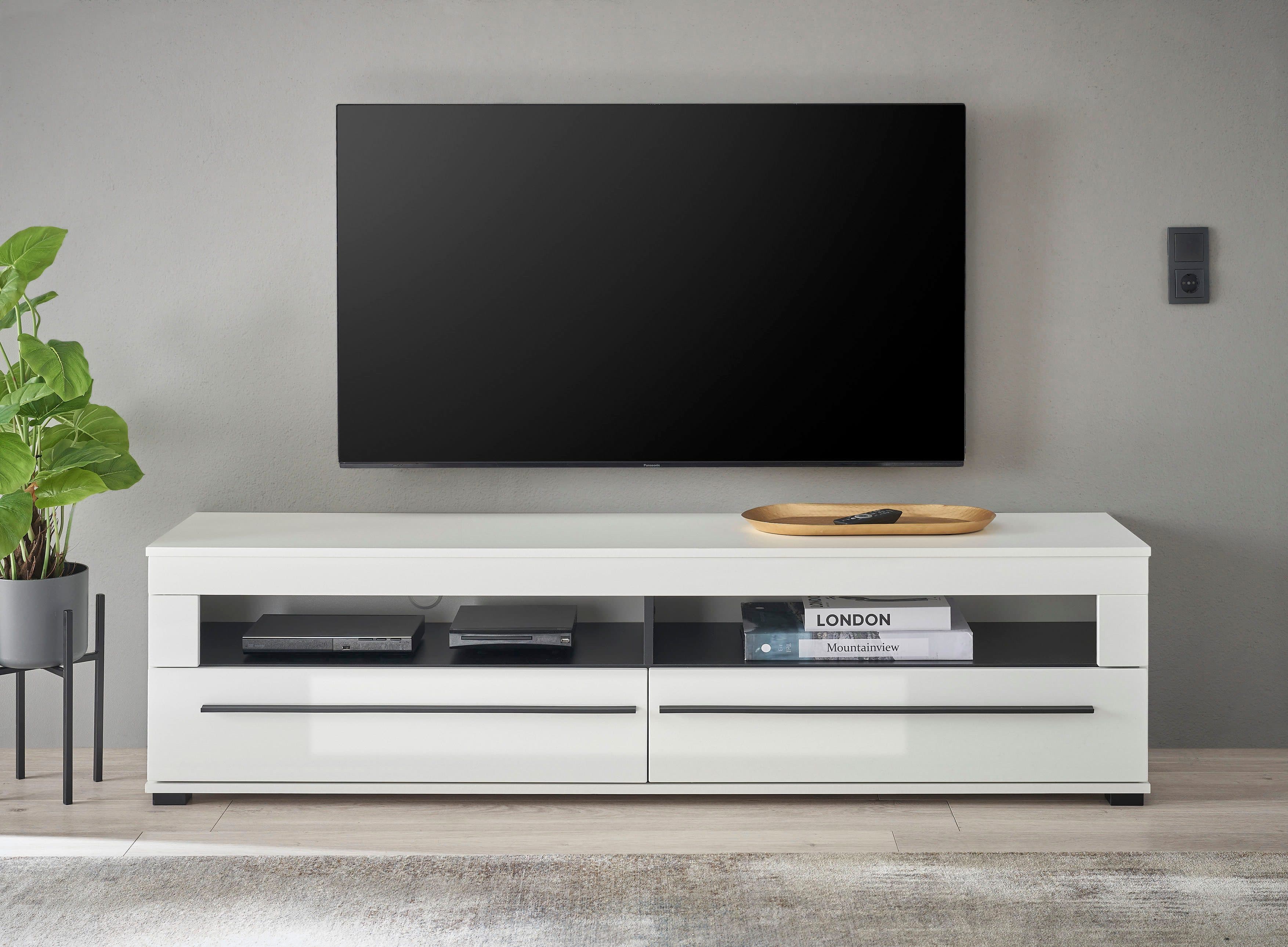 home affaire Lowboard modernes TV-Unterteil | Weiß