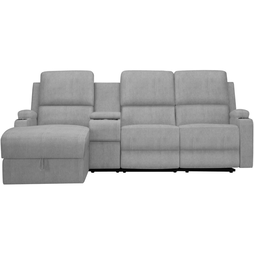 OTTO home Ecksofa NAPORI Multimediasofa | Grau