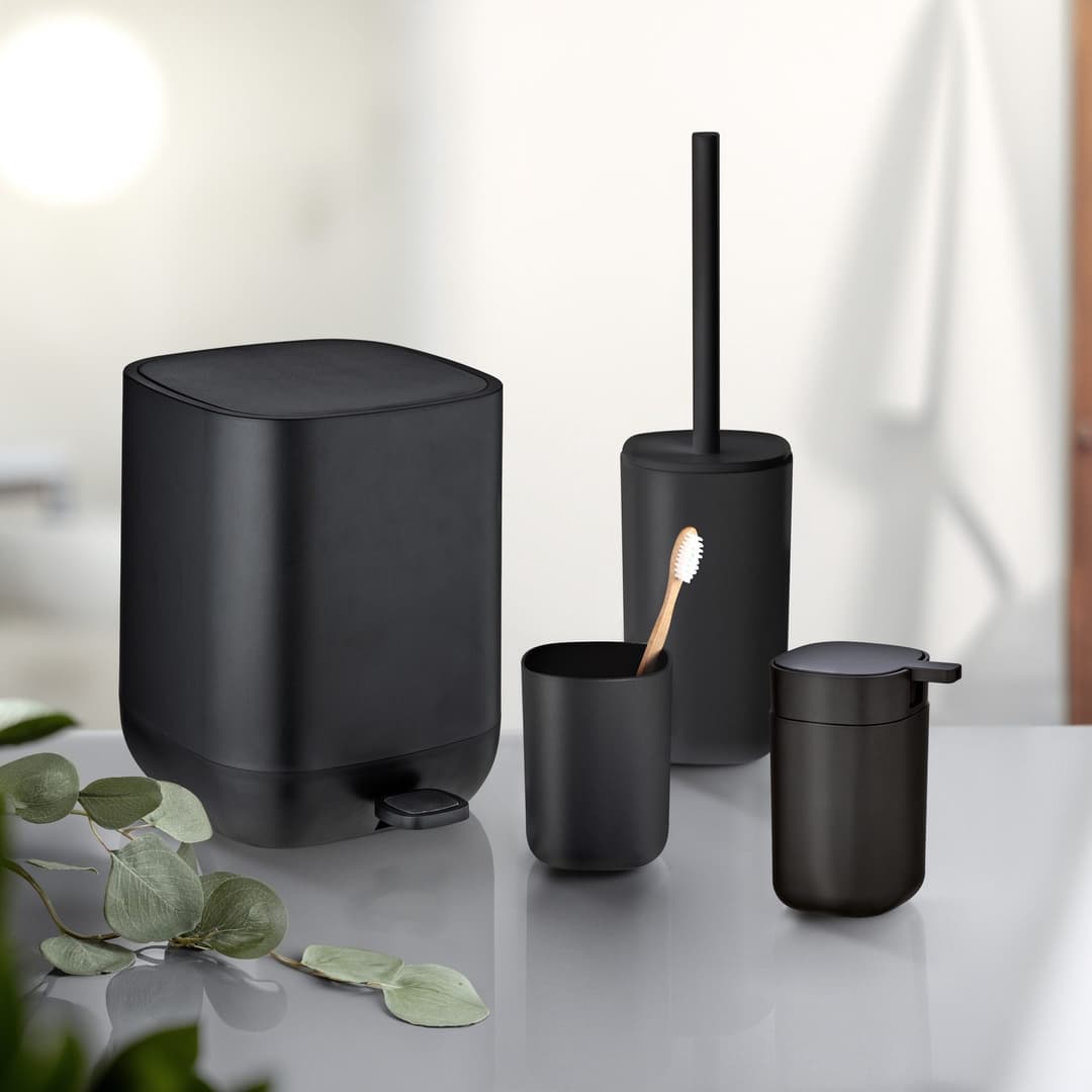 Wenko Davos Badaccessoire-Set | Schwarz