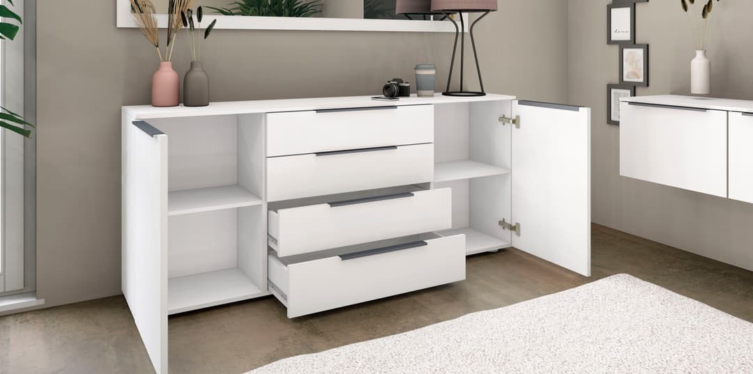 borchardt Möbel Sideboard Tom | Weiß