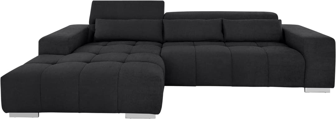 COTTA Ecksofa Orion L-Form | Schwarz