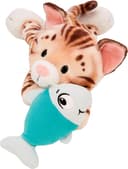 Nici Kuscheltier Homies GREEN, Katze Bengal & Fisch 30 cm liegend 2