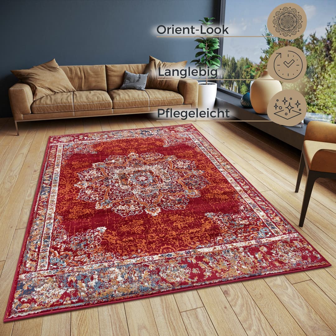 HANSE Home Teppich Maderno | Rot