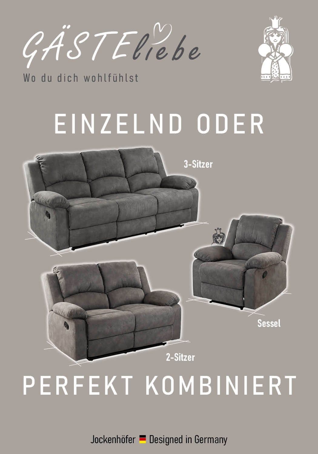 Jockenhöfer Gruppe Sessel Dakota | Grau