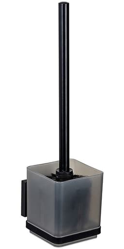 Wenko WC-Garnitur Vacuum-Loc Modell Quadro | Schwarz