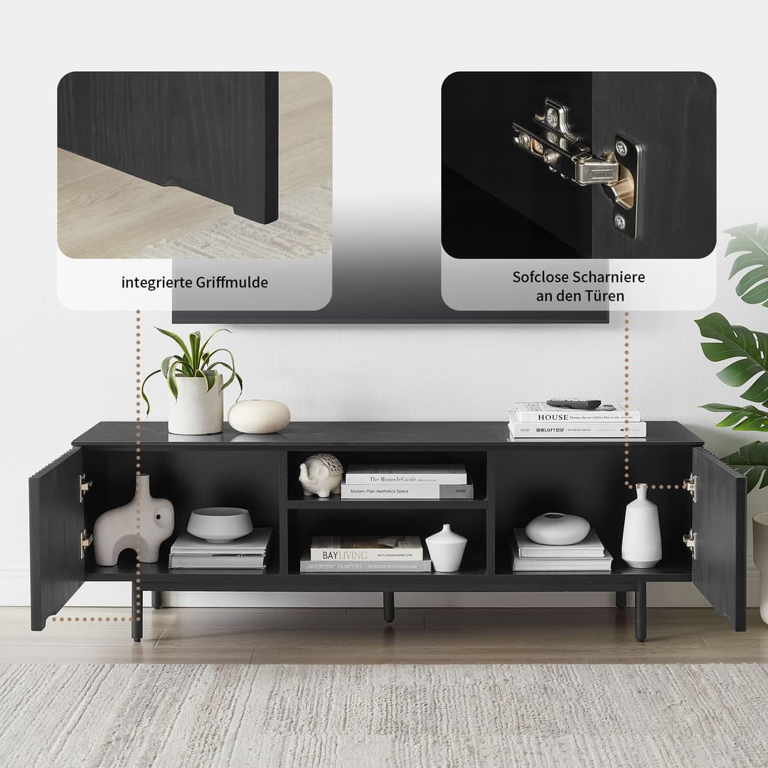 TV-Board Candise | Grau