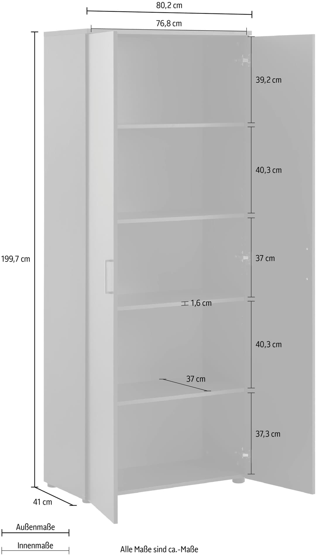 Schildmeyer Aktenschrank Serie 1500 | Schwarz