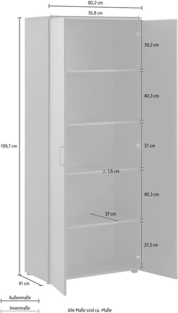 Schildmeyer Aktenschrank Serie 1500 | Schwarz
