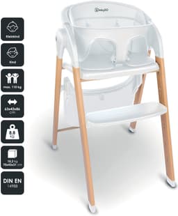 BabyGo Kombihochstuhl Levels | Weiß
