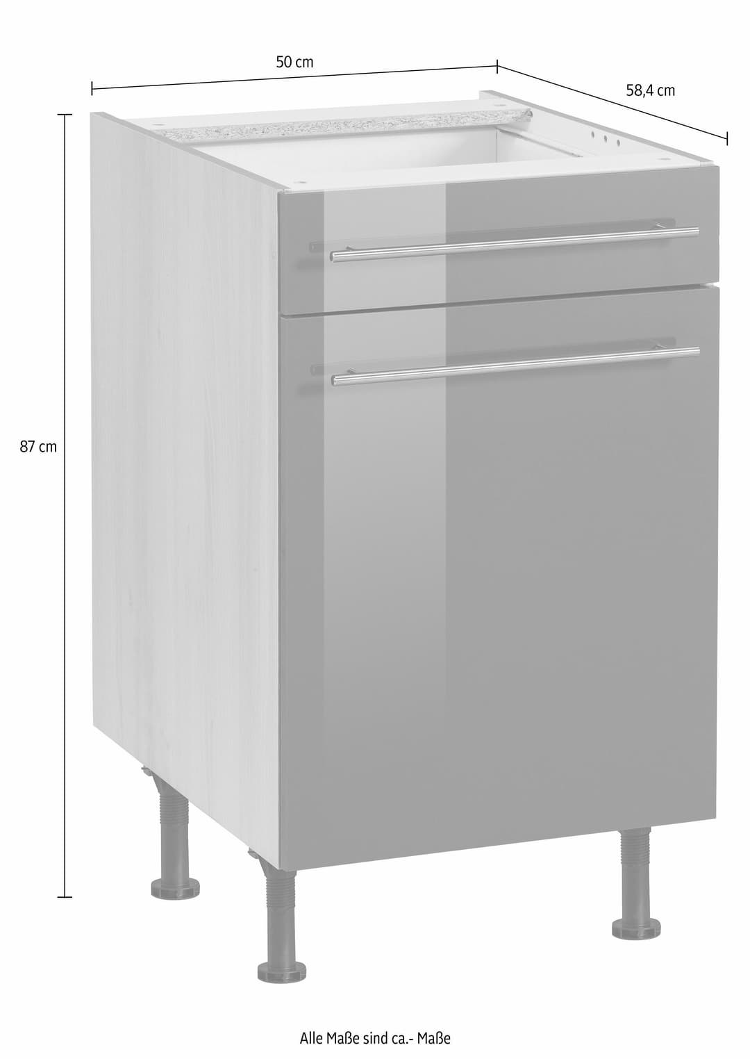 OPTIFIT Unterschrank Bern | Grau