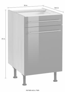 OPTIFIT Unterschrank Bern | Grau
