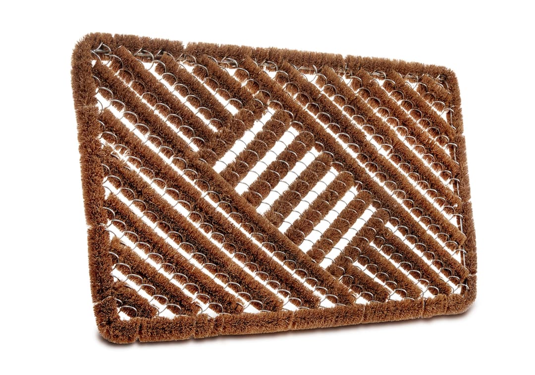 HANSE Home Fußmatte Grid Brushes Mat | Braun