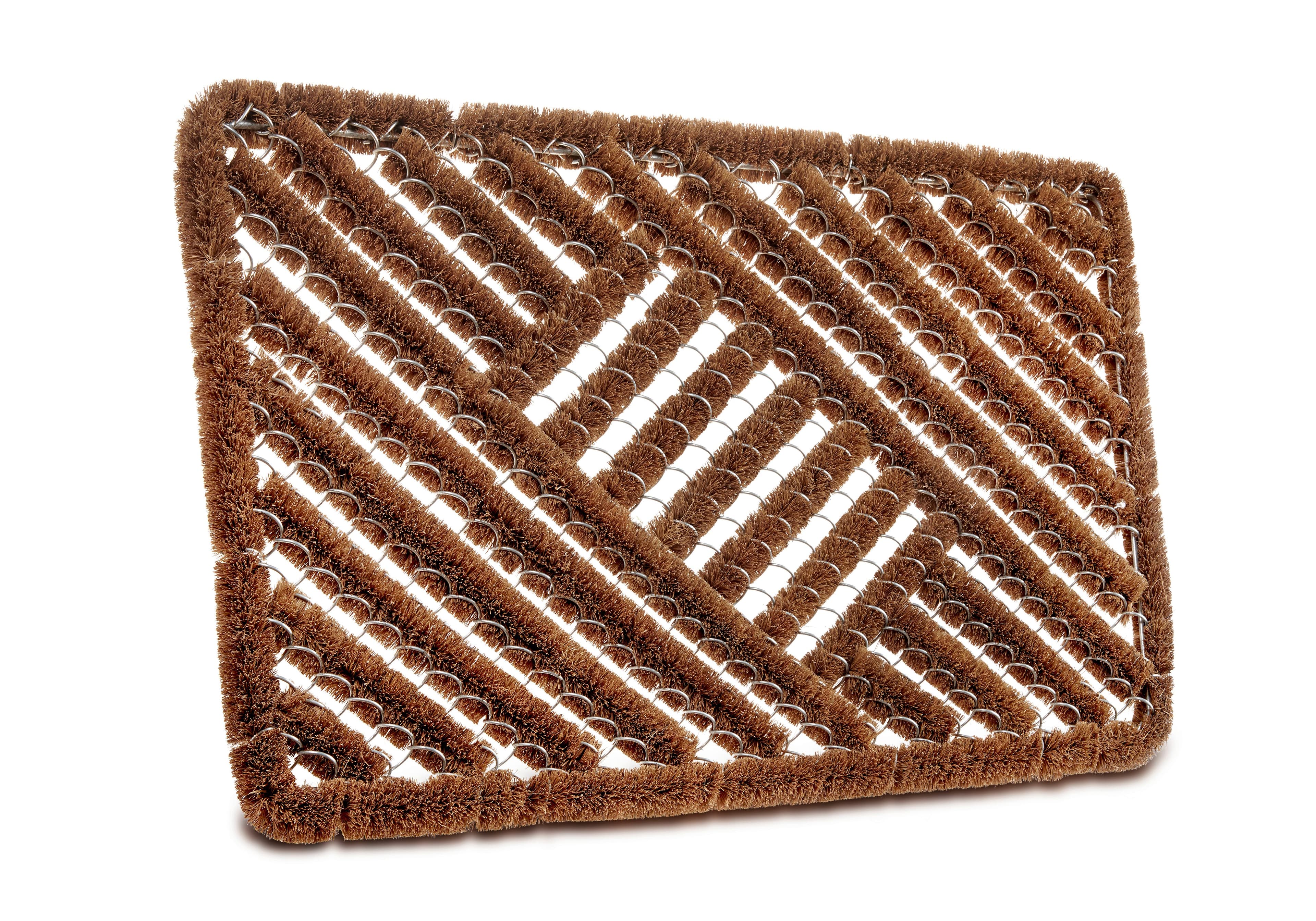 HANSE Home Fußmatte Grid Brushes Mat | Braun