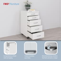 FMD Rollcontainer Freddy | Weiß
