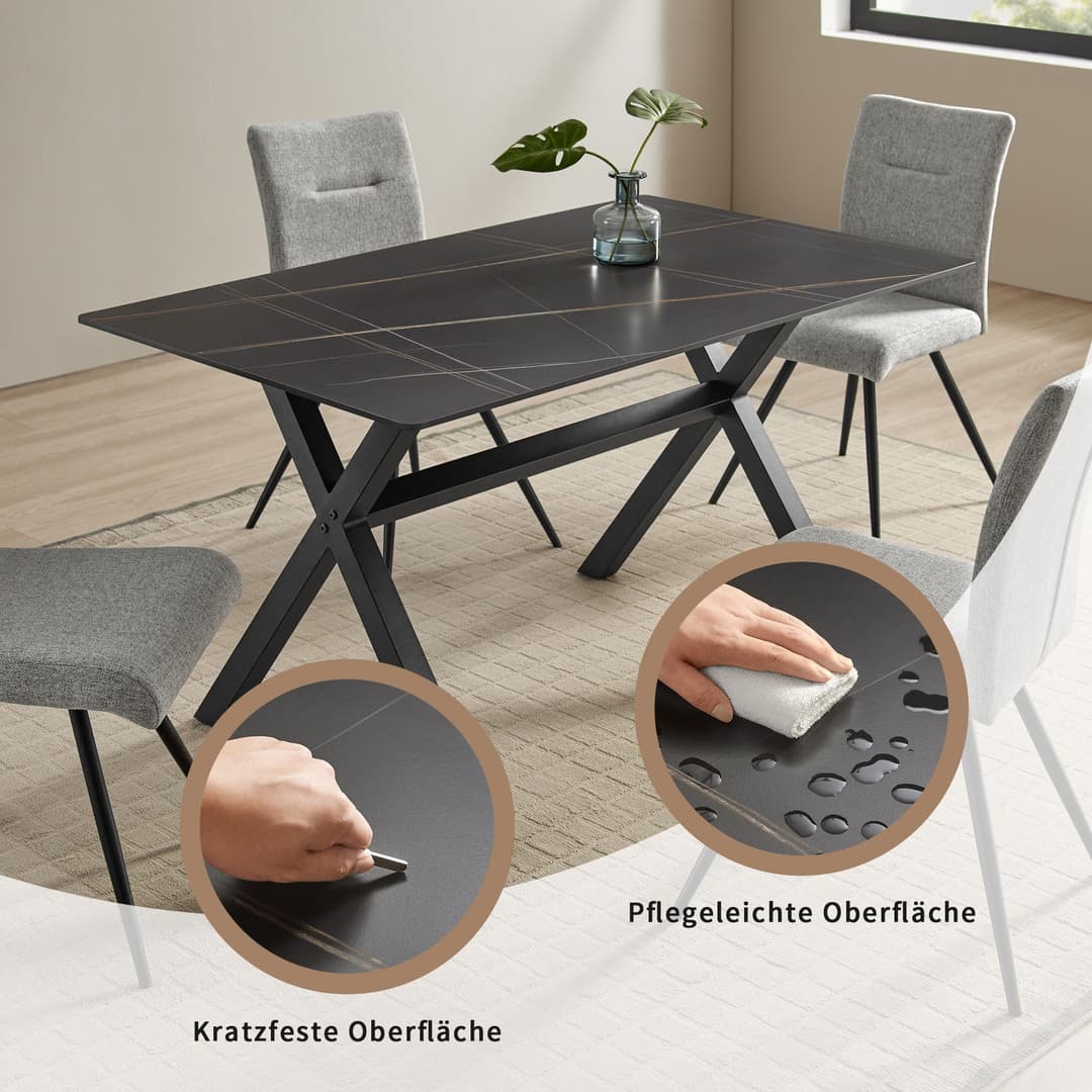 OTTO home Esstisch Cazie | Schwarz