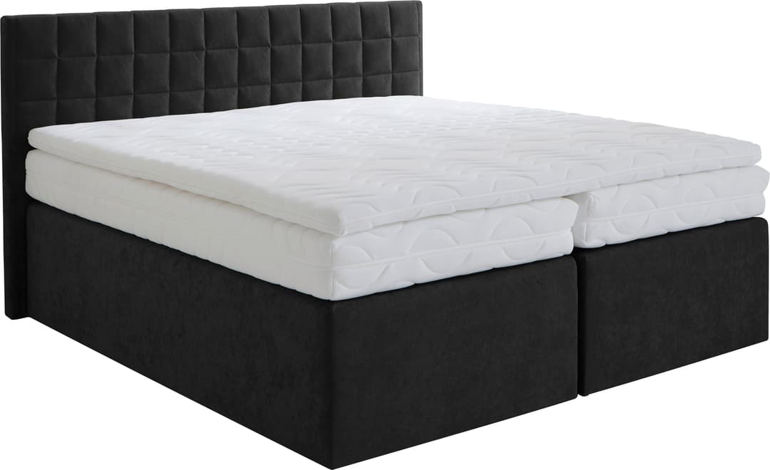 Westfalia Schlafkomfort Boxspringbett Dublin | Schwarz
