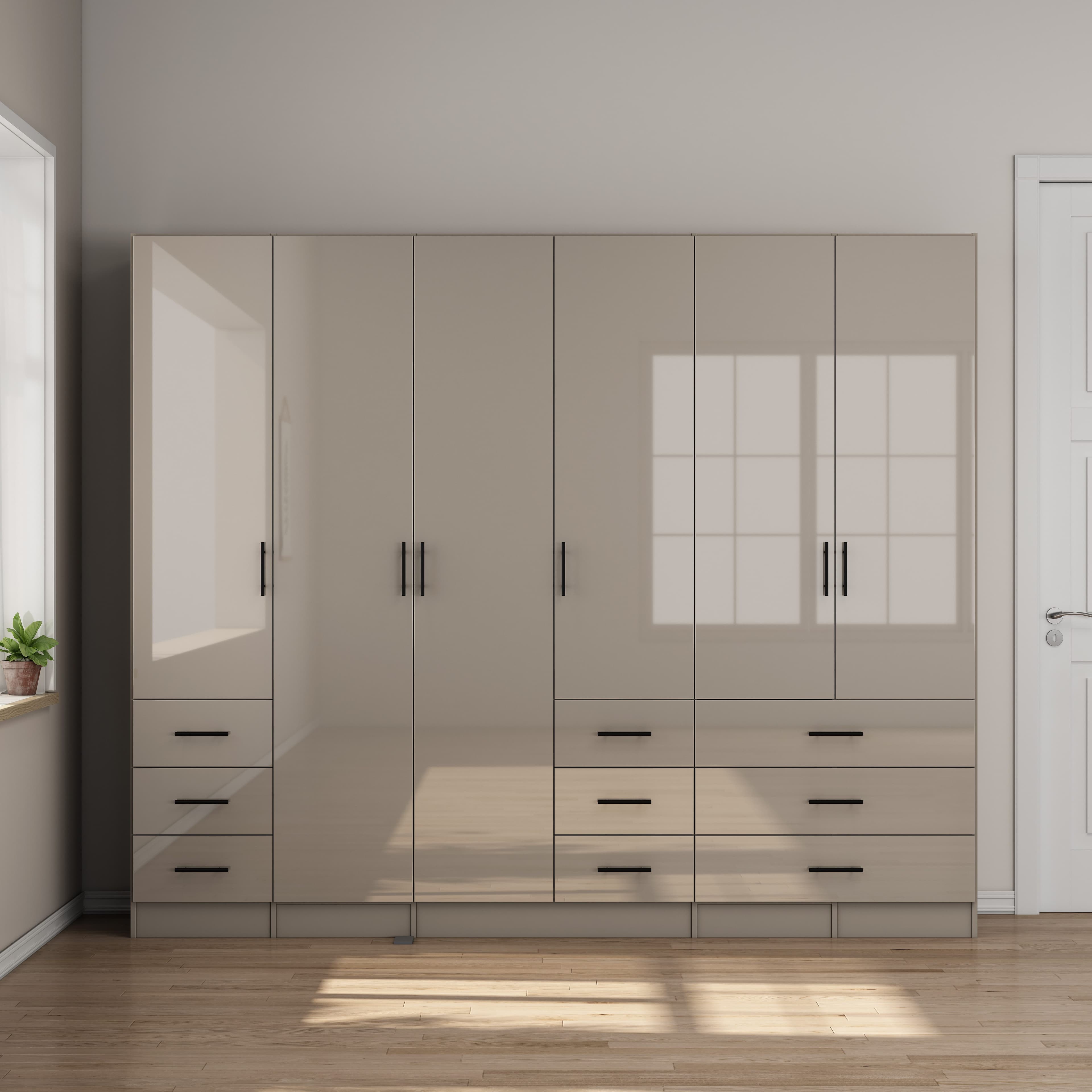 Kleiderschrank Trento | Grau