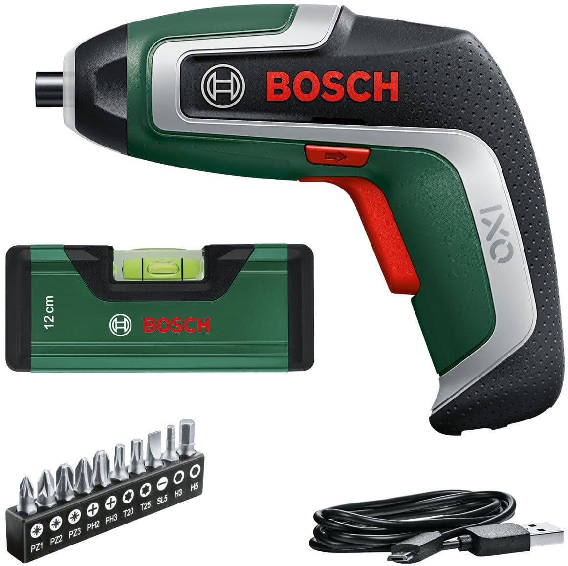 Bosch Home & Garden Akku-Schrauber IXO 7 Level Set | Grün